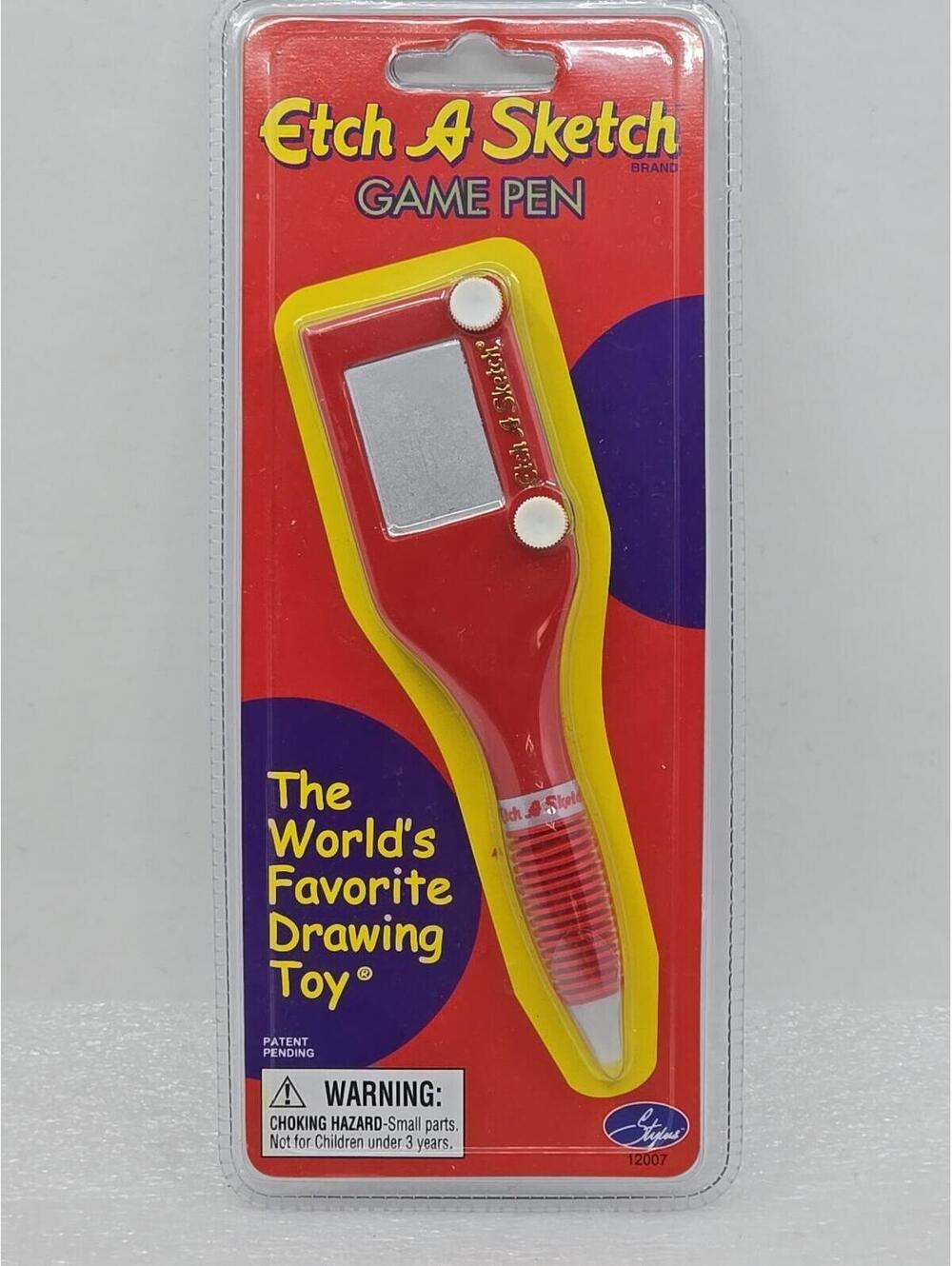Etch A Sketch Game Pen Stylus 12007 World's Favorite Drawing Toy Red New Sealed